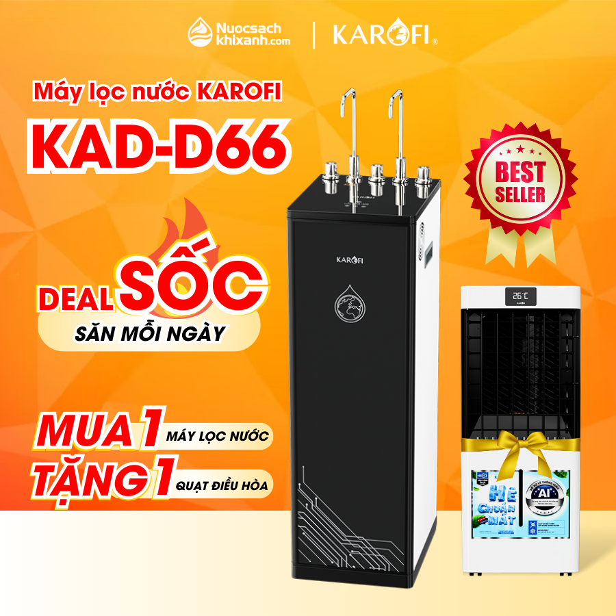 Máy lọc nước nóng lạnh KAROFI KAD D66