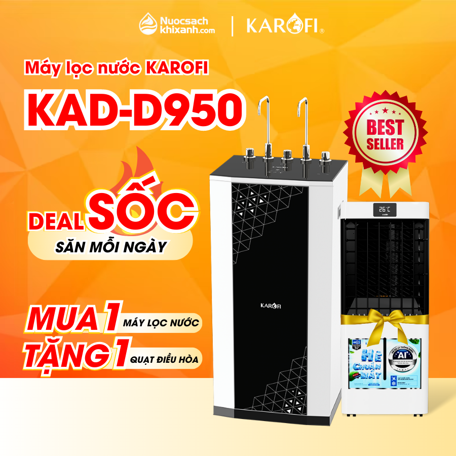 Máy lọc nước nóng lạnh KAROFI KAD D950