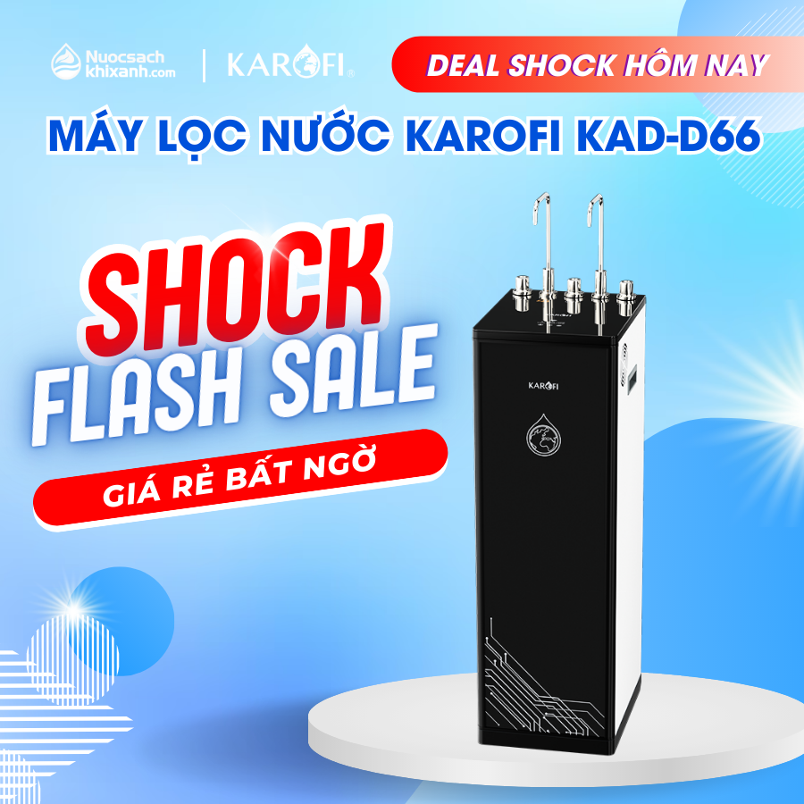 Máy lọc nước nóng lạnh KAROFI KAD D66