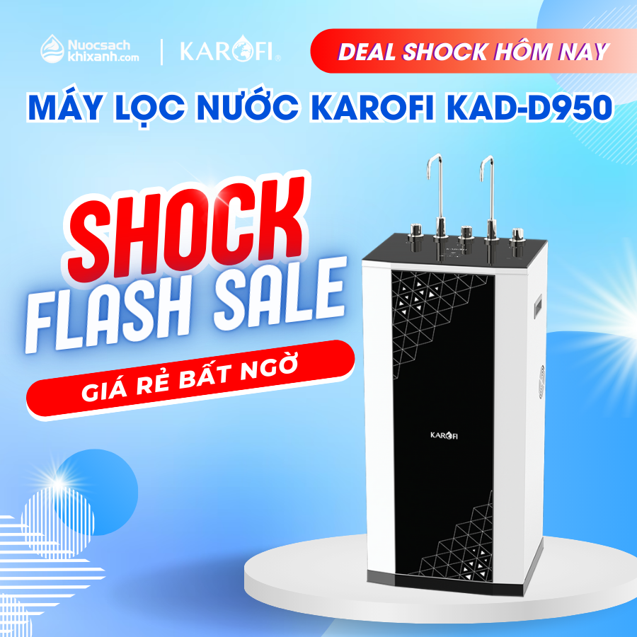 Máy lọc nước nóng lạnh KAROFI KAD D950