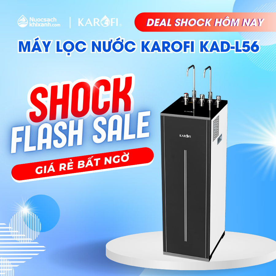 Máy lọc nước nóng lạnh KAROFI KAD L56