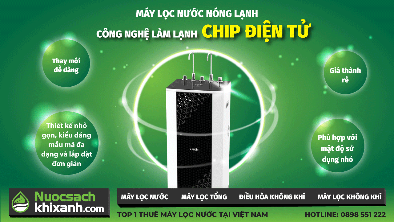 Gợi ý cho bạn 3 máy lọc nước nóng lạnh chip điện tử thuê mua giá tốt nhất
