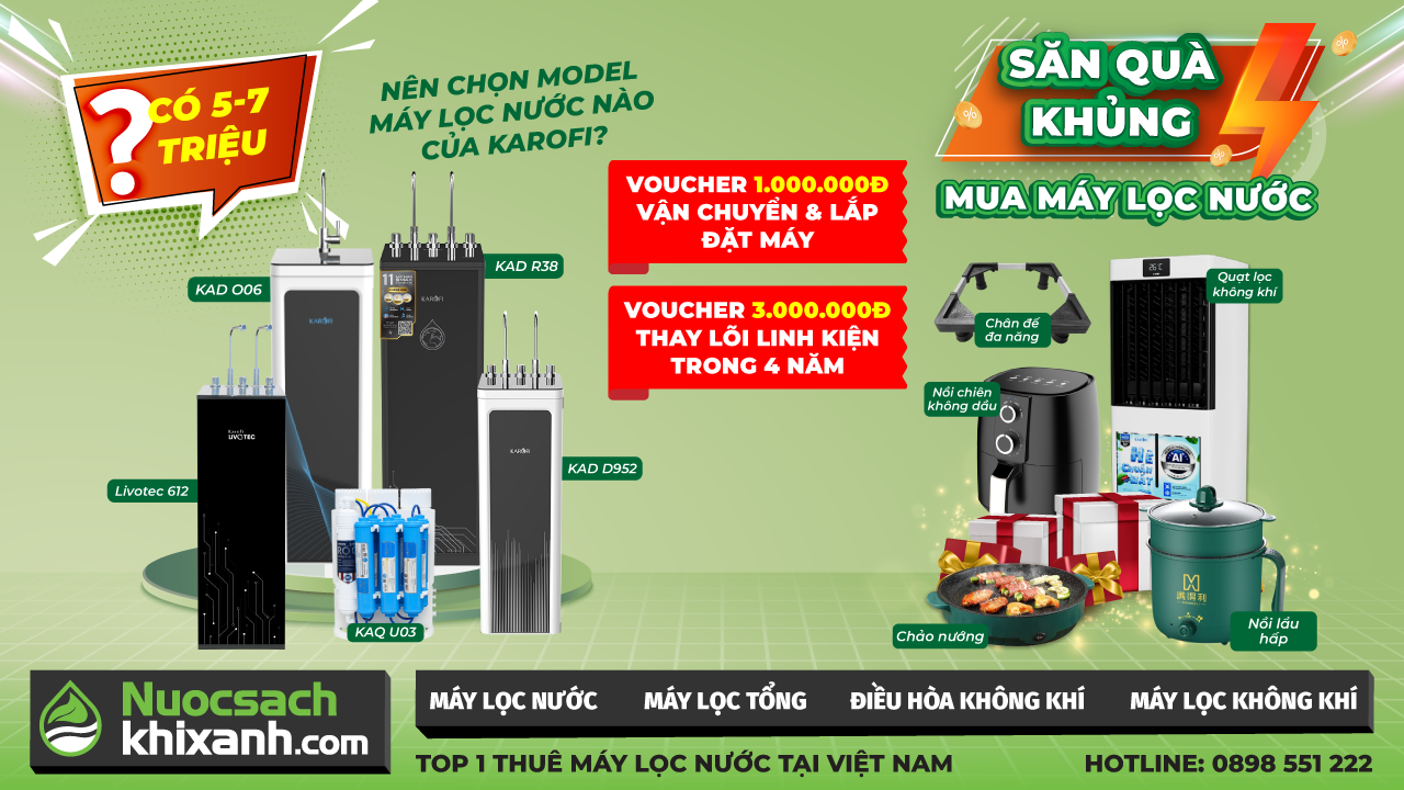 Top 5 máy lọc nước giá 5 - 7 triệu siêu hot