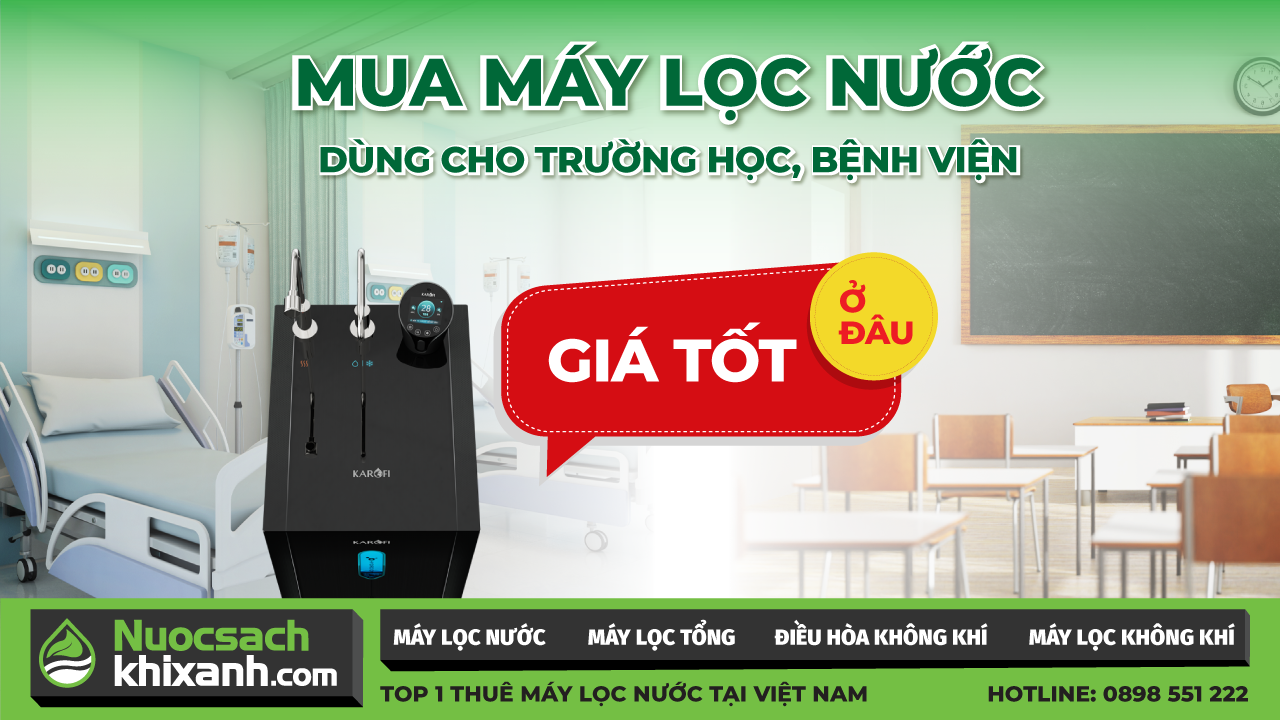 máy lọc nước cho trường học bệnh viện