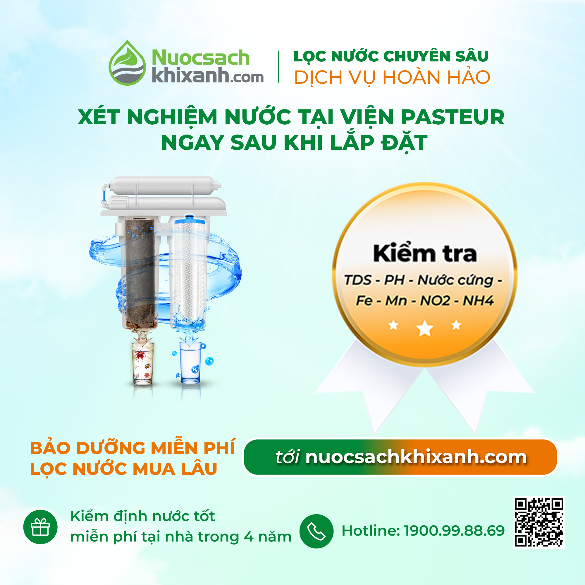 Mua máy lọc nước chính hãng - Tới Nuocsachkhixanh.com