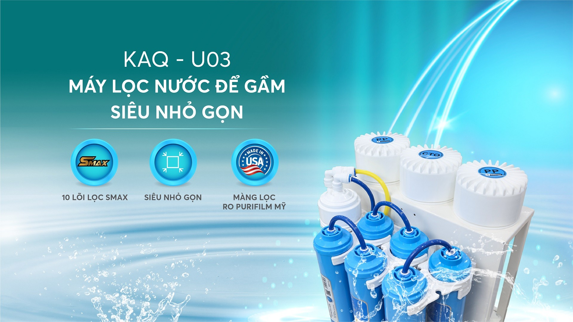 Có nên lựa chọn máy lọc nước âm tủ Karofi KAQ-U03?