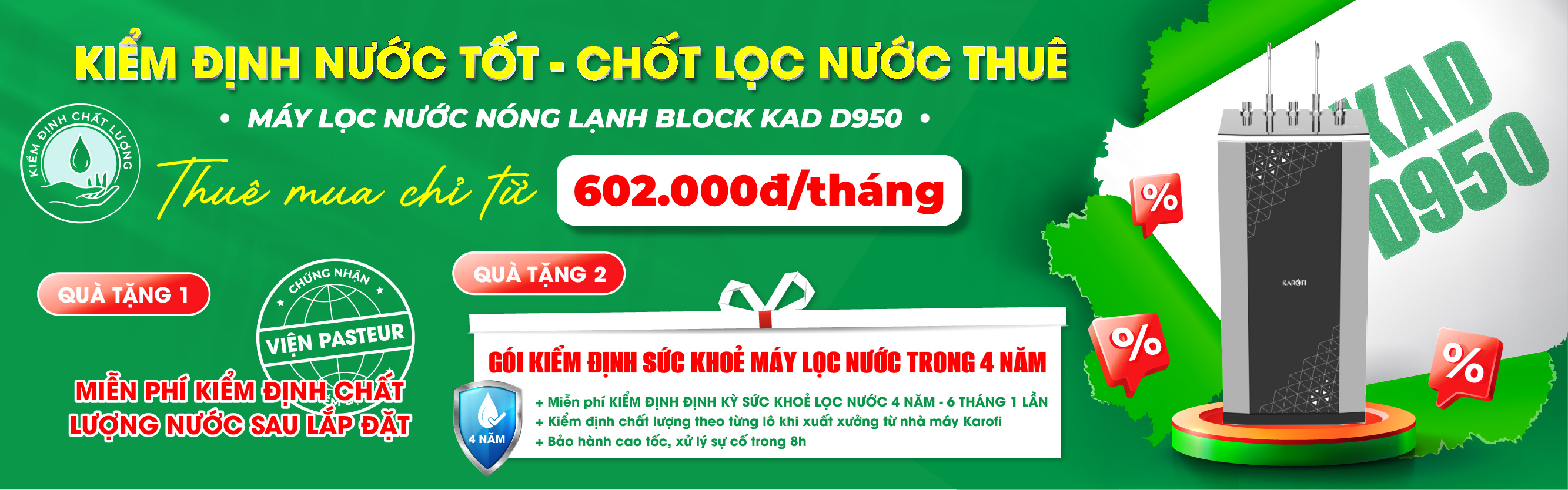 Thuê mụa KAD D950 12 tháng