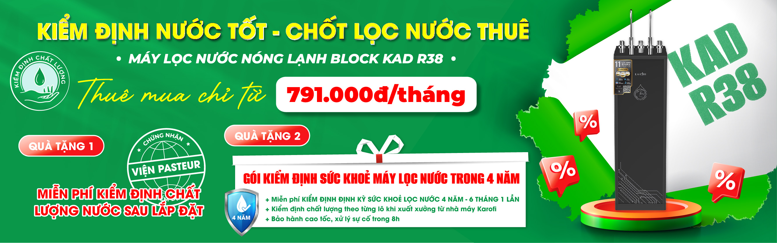 Thuê mua KAD R38 12 tháng