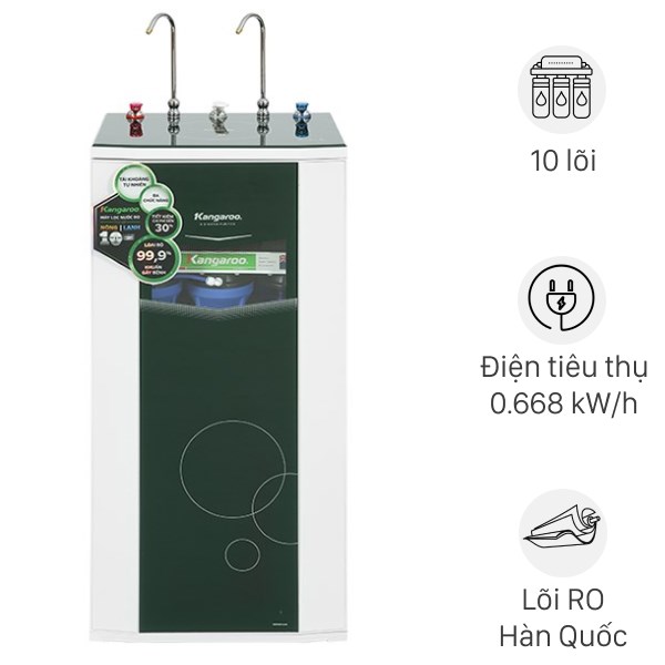 MÁY LỌC NƯỚC R.O NÓNG NGUỘI LẠNH HYDROGEN KANGAROO KG10A4VTU 10 LÕI LỌC