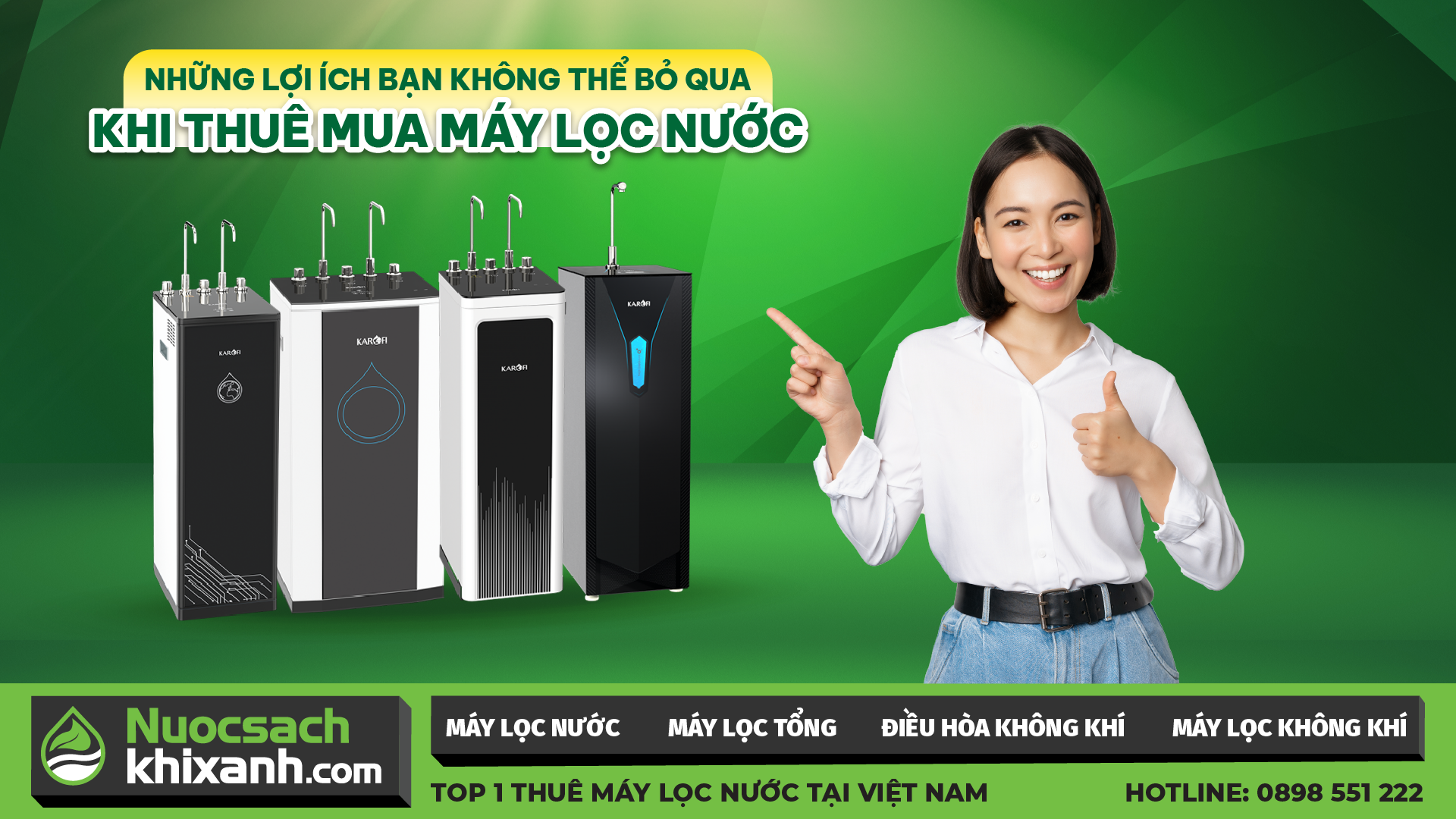 NHỮNG LỢI ÍCH BẠN KHÔNG THỂ BỎ QUA KHI THUÊ MUA MÁY LỌC NƯỚC