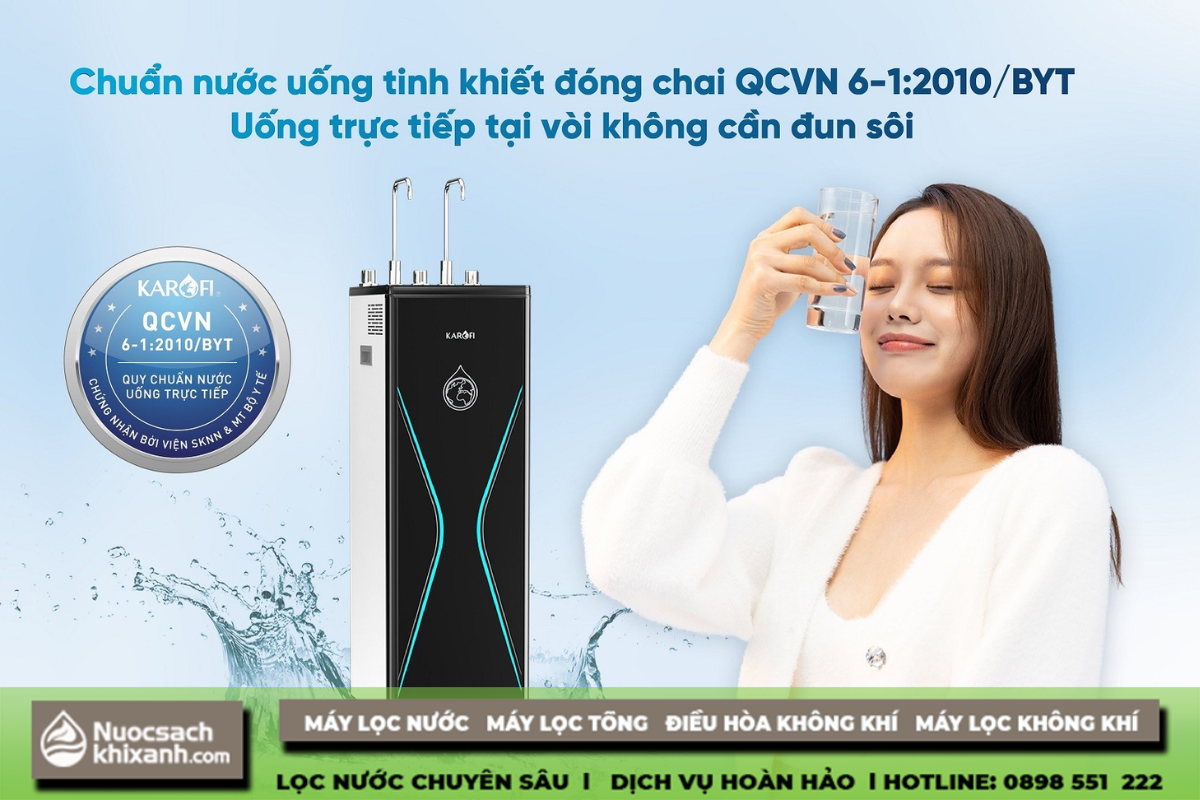 Mua máy lọc nước Karofi D36S, D528, U96: Đảm bảo nước uống sạch và an toàn